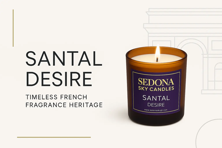Modern Santal Desire French Heritage Banner