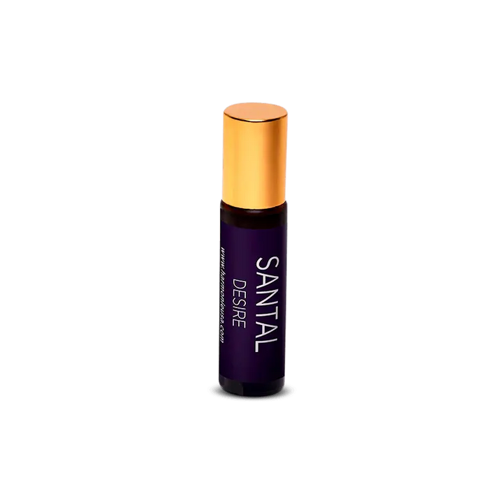Santal Desire Amber Glass Perfume Roller - Harmonie Home & Body