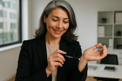 give her salt and pepper hair