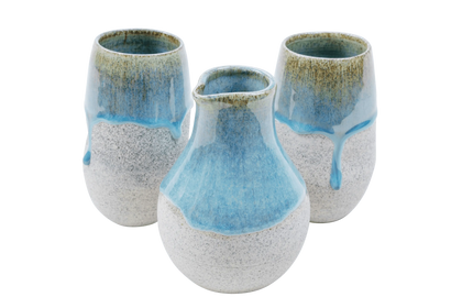Blue Series Dragonfruit Ceramics Decanter and Goblets - Harmonie Home & Body