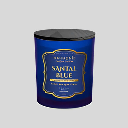 Santal Blue Luxury Candle-Clean Burning Coconut Wax Harmonie Home & Body