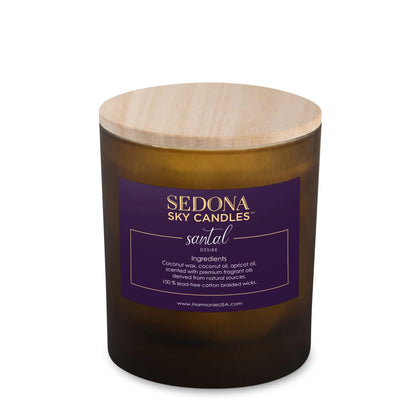 Santal Desire Candle - Sandalwood Rose Musk | Harmonie Sedona Sky Candles