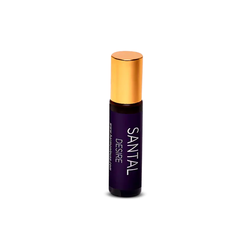 Santal Desire Amber Glass Perfume Roller - Harmonie Home & Body