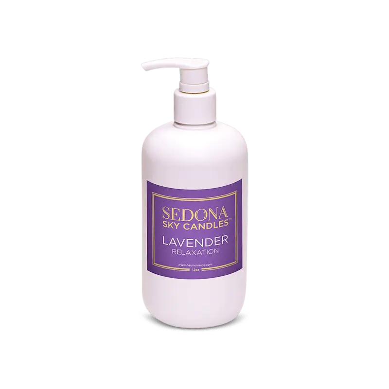 Sedona Sky Candles: Lavender Relaxation Lotion bottle- Harmonie Home & Body