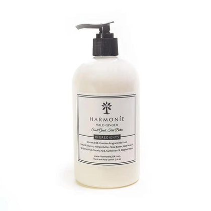 Wild Ginger 16 oz Body Lotion bottle  - Harmonie Home & Body