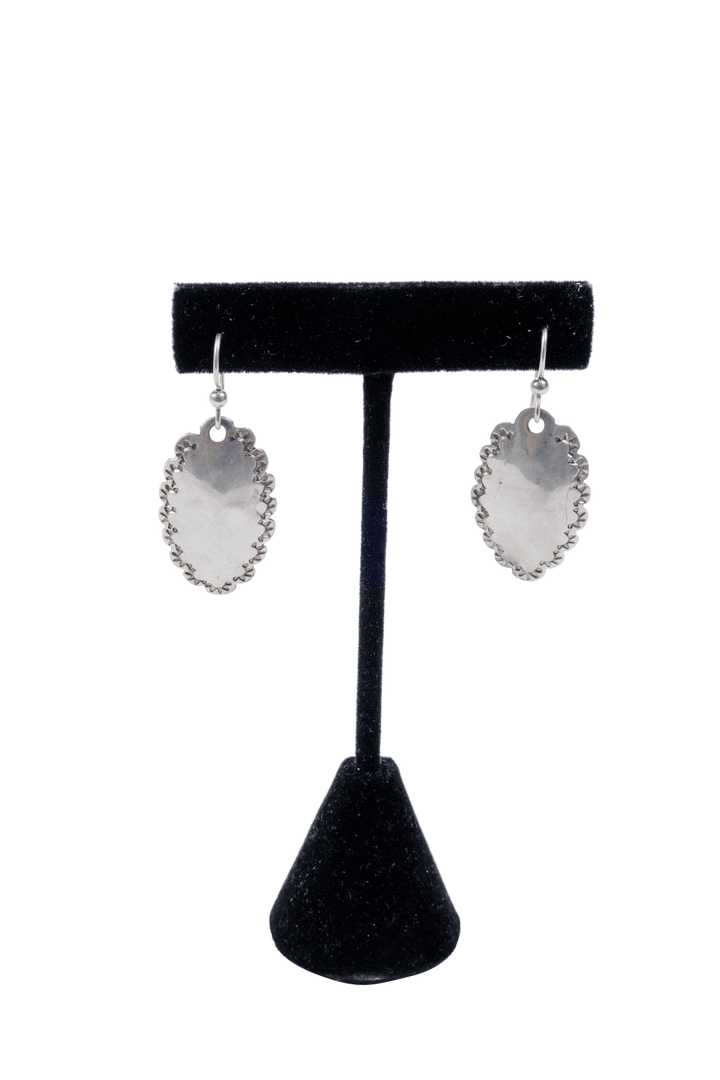 Hand Hammered Silver Earrings - Harmonie Home & Body
