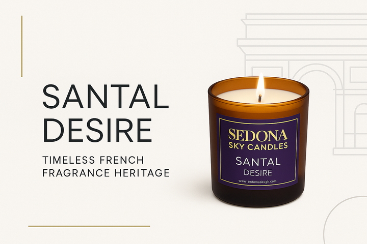 Modern Santal Desire French Heritage Banner