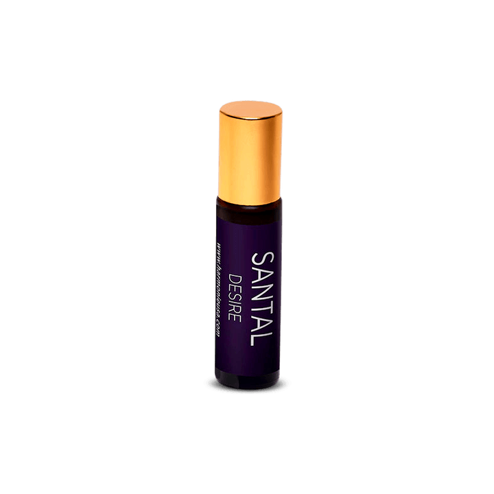 Santal Desire Amber Glass Perfume Roller - Harmonie Home & Body